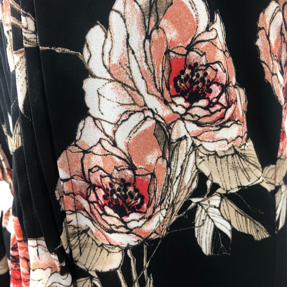 SANCTUARY Spring Fling Black Blossom Floral V-Neck Racerback Mini Sundress SizeS - Picture 6 of 15